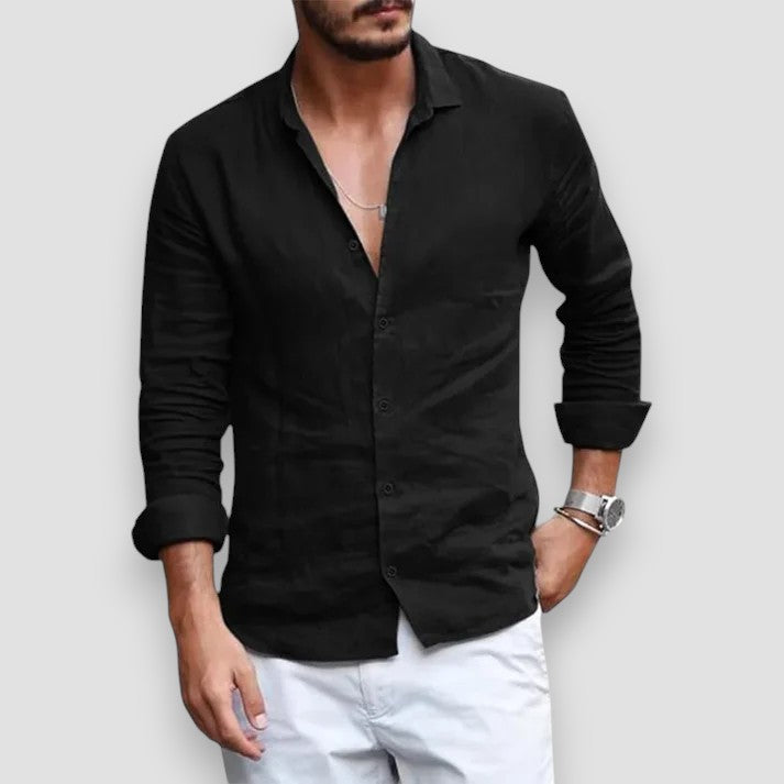 Per Breathable Linen Shirt for Summer