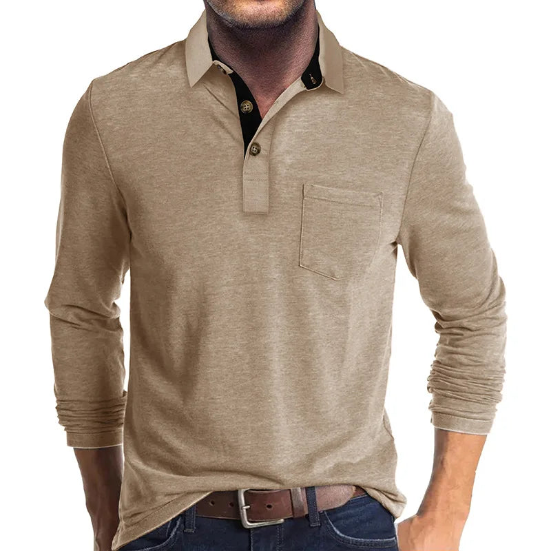 Diedrich Classic Monochrome Long Sleeve Dress Shirt