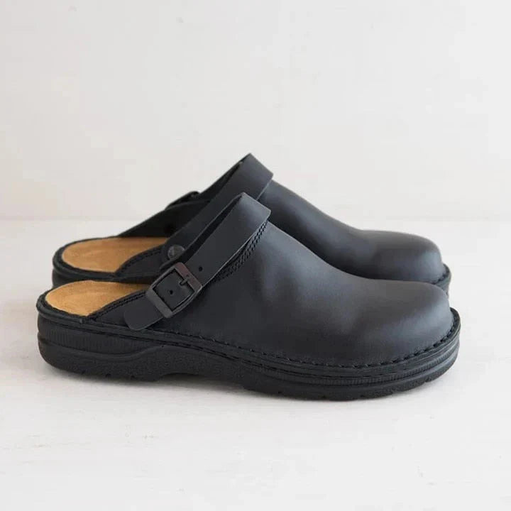 Alberto Faux Leather Open-Heel Ergonomic Ankle Boots