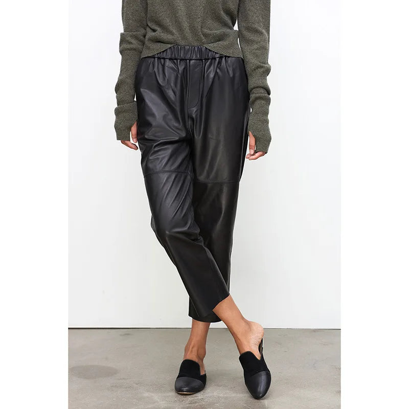 Ylvara Lederpants Im Harem-stil