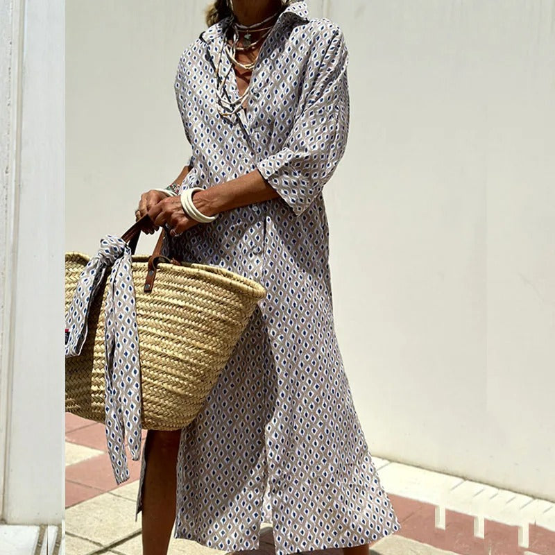 Colbie Casual Button-Down Shirt Dress