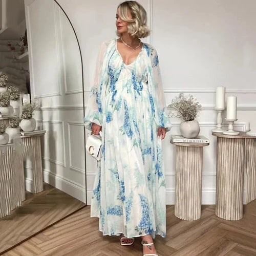 Melaya Maxi Dress Blue Ocean