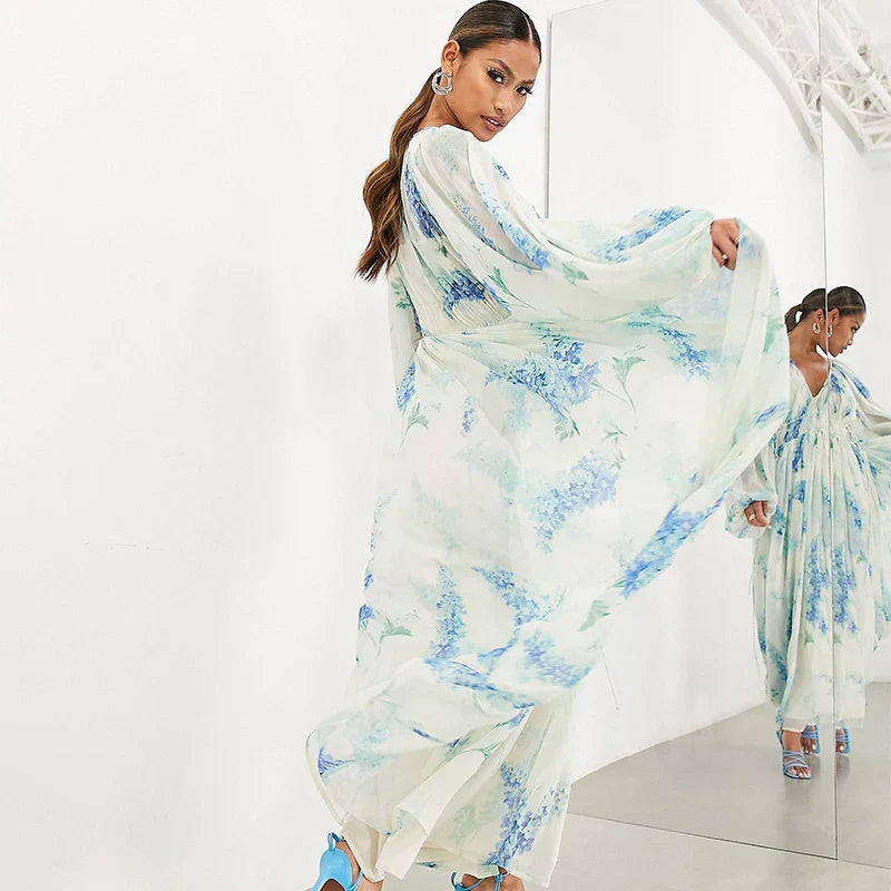 Melaya Maxi Dress Blue Ocean