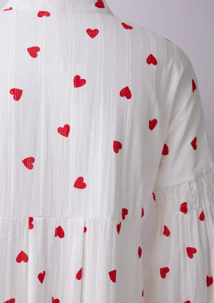 Julia Heart Print Dress