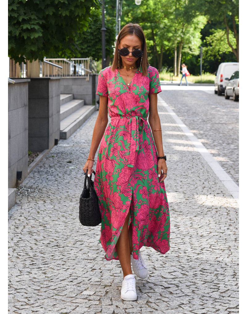 Nadia Print Elegant Dress
