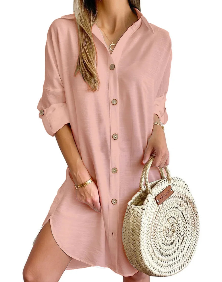 Sarah Timeless Chic Shirt Dress