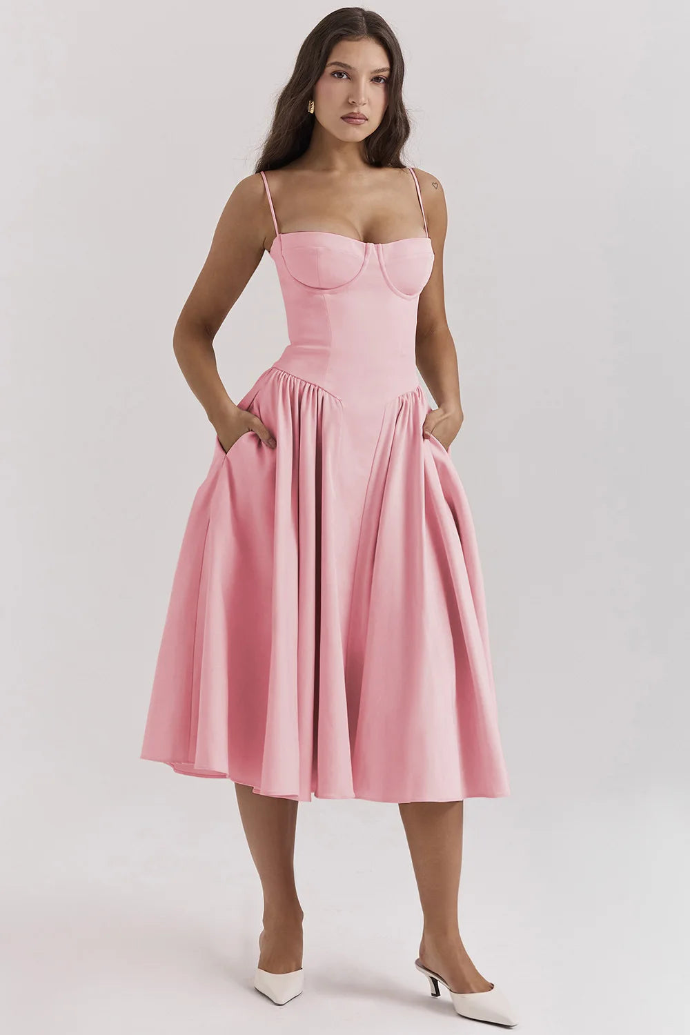 Michaela Sleeveless Midi Dress