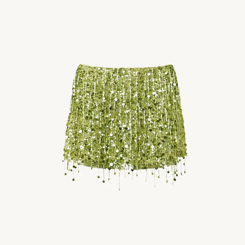 Leilani Beaded Fringe Two-Piece Set