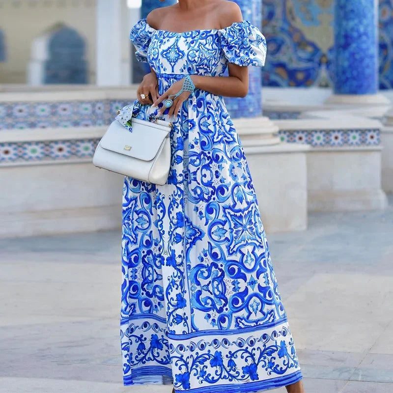 Isla Off-Shoulder Maxikleid Dress