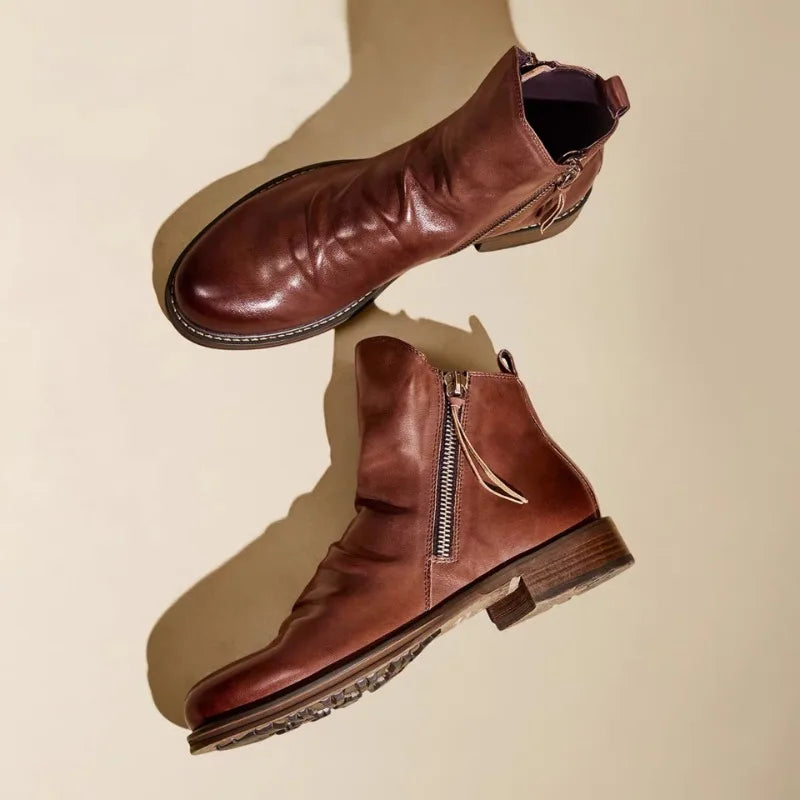 Ontario Faux Leather Non-Slip Casual Chelsea Boots