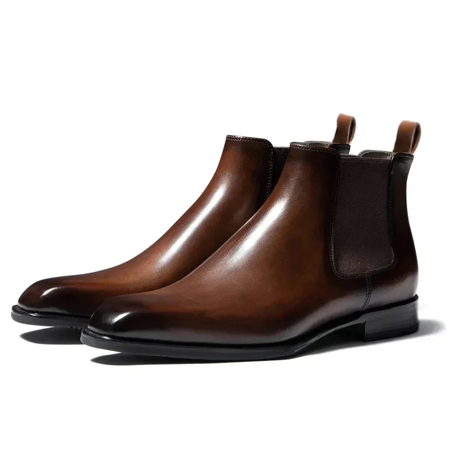 Carlo Premium Faux Leather Cushion Insole Chelsea Boots