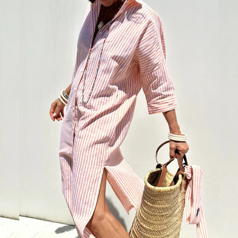 Colbie Casual Button-Down Shirt Dress