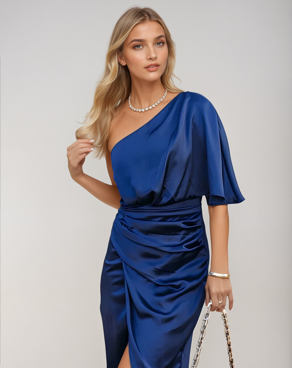 Gabriela Refined Stretch Midi Dress for Festive Occasions