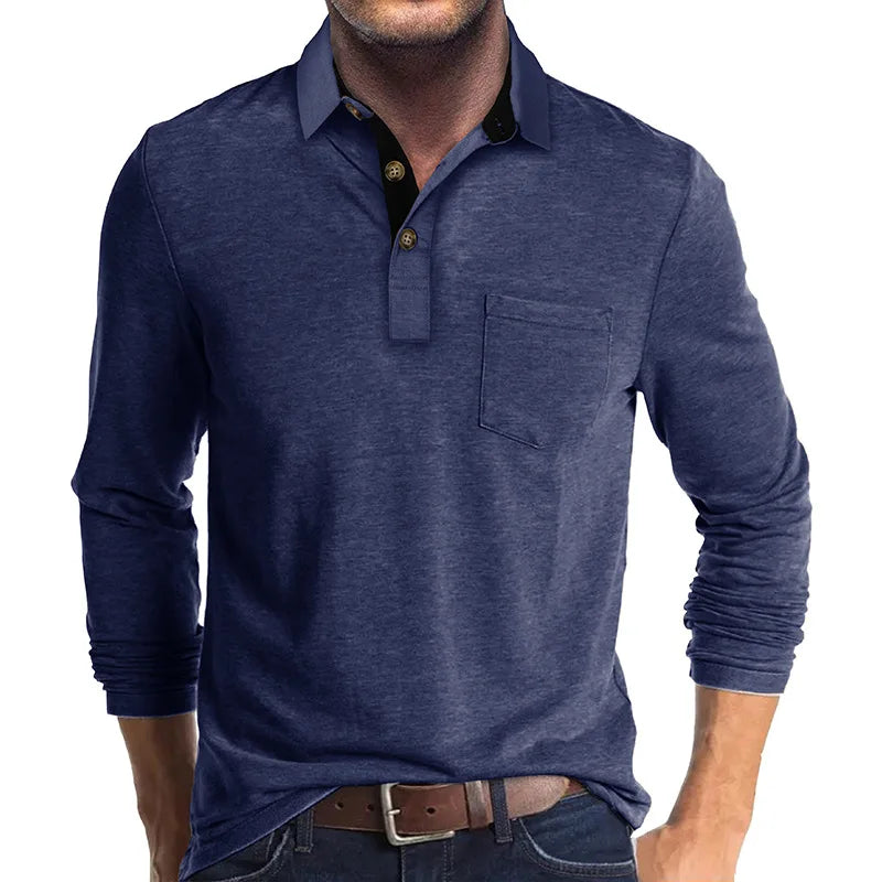 Diedrich Classic Monochrome Long Sleeve Dress Shirt