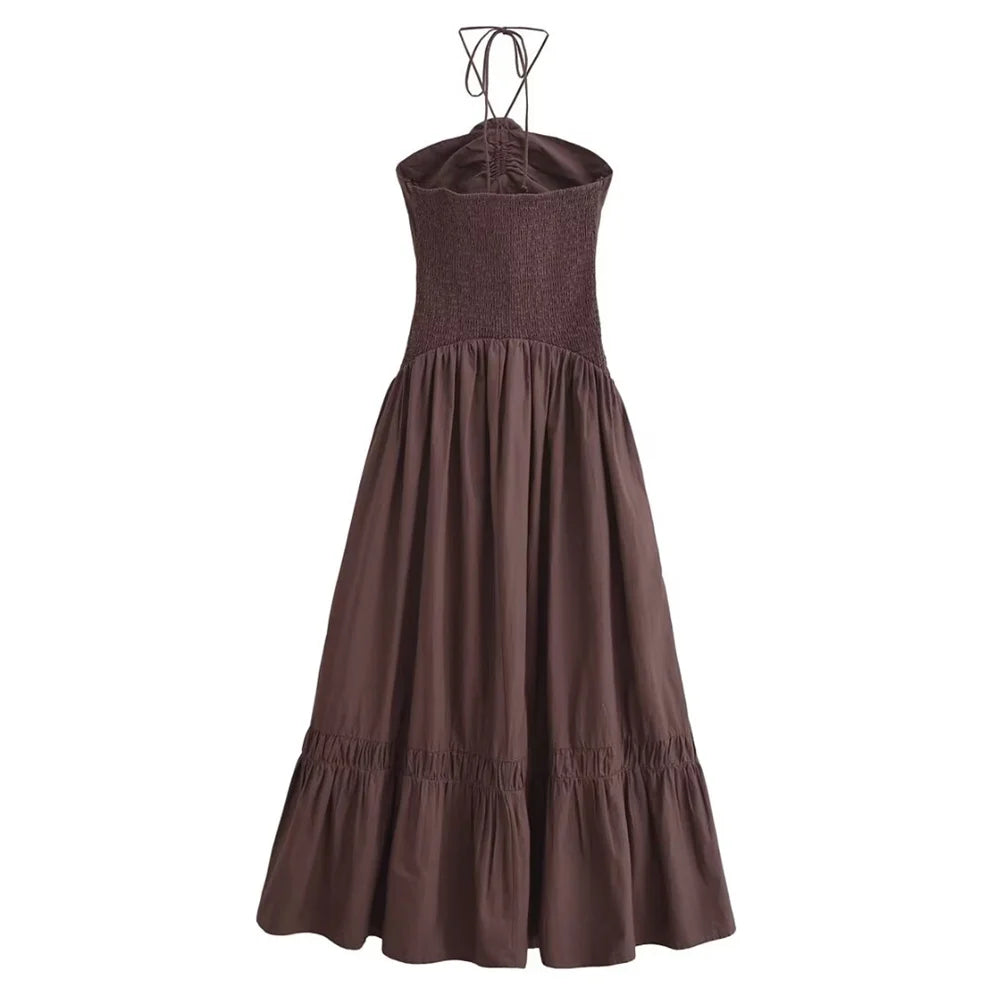 Vivienne Figure-Flattering Poplin Seam Dress