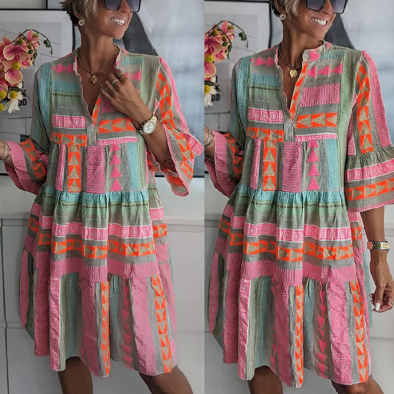 Kiki Ruffle Midi Dress