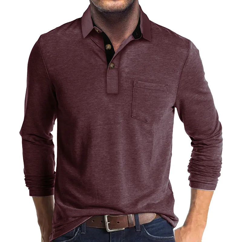 Diedrich Classic Monochrome Long Sleeve Dress Shirt