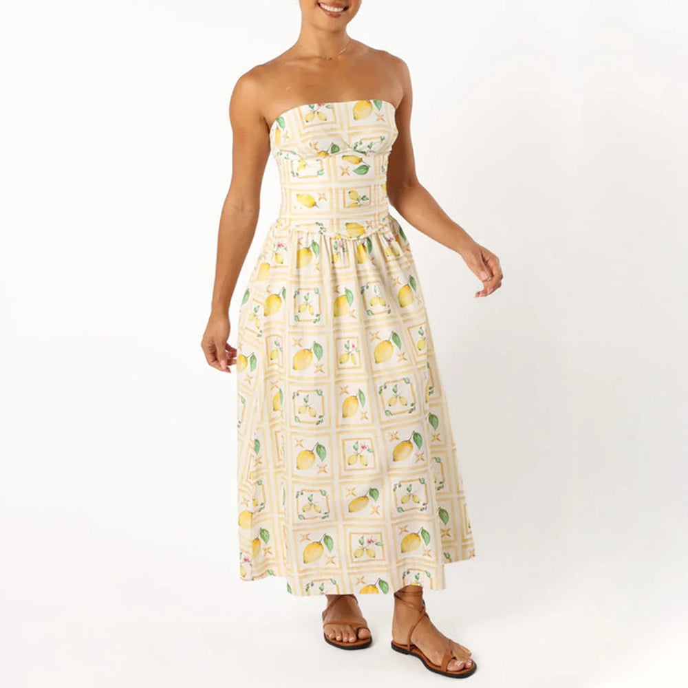 Maxi Lemon Dress