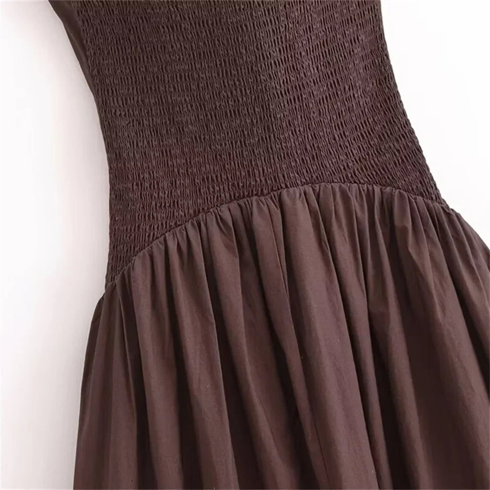 Vivienne Figure-Flattering Poplin Seam Dress