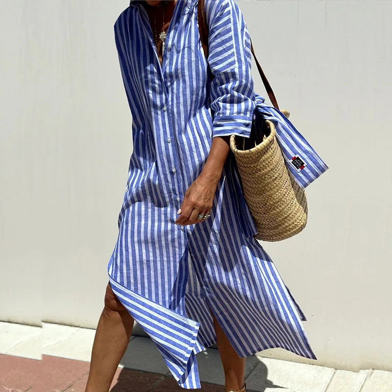 Colbie Casual Button-Down Shirt Dress