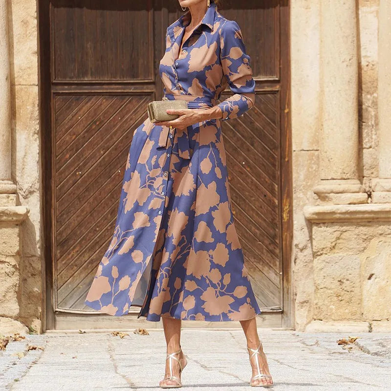 Mariella Drawstring Waist Casual A-Line Maxi Dress