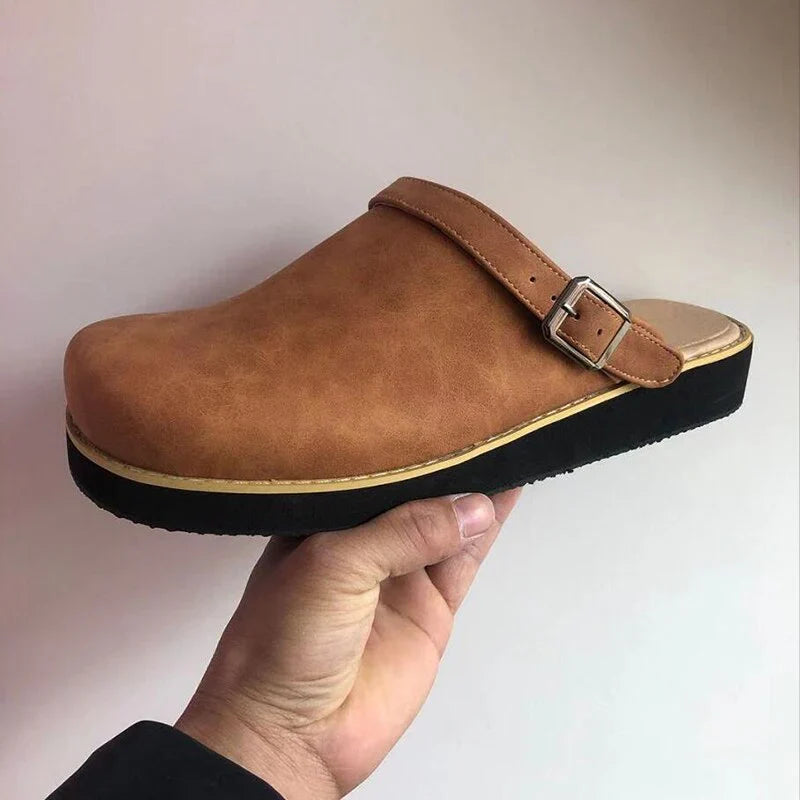 Alberto Faux Leather Open-Heel Ergonomic Ankle Boots