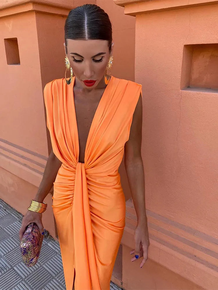 Serena Cut-Out Detail Midi Dress