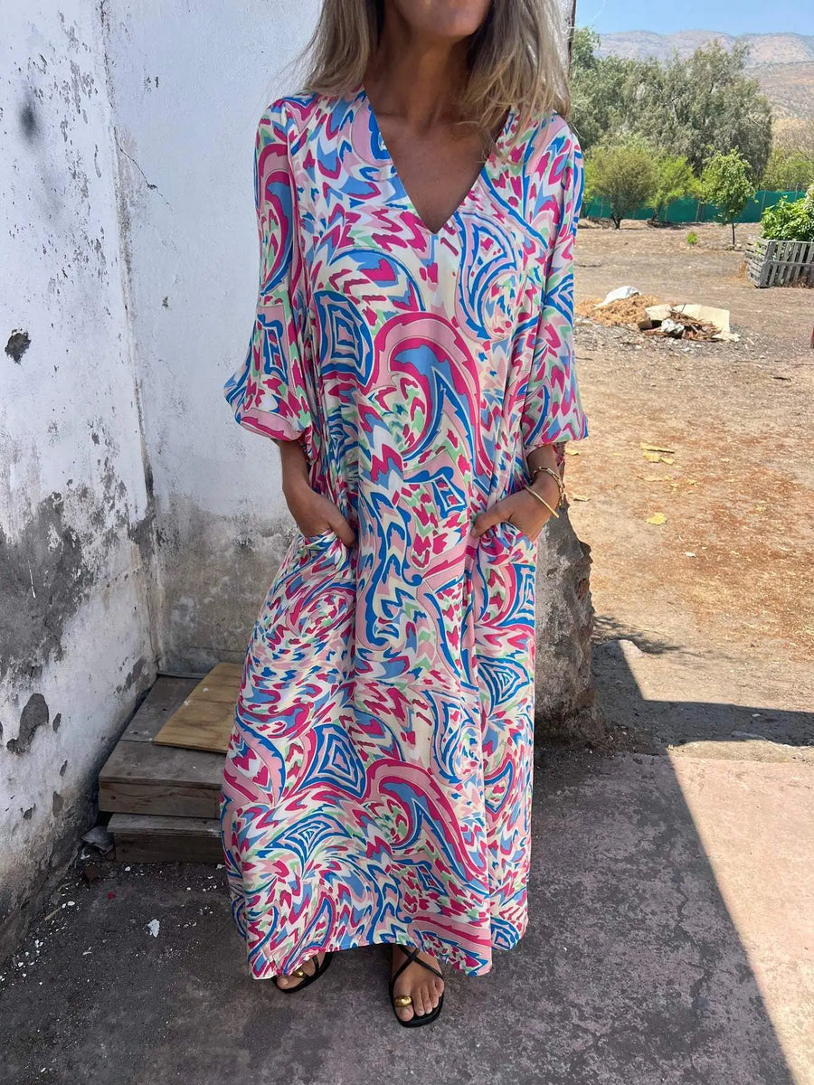 Solstice Boho Maxi Pocket Dress