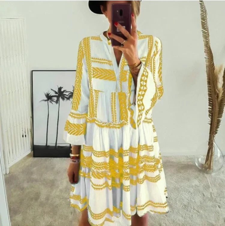 Lucienne Geometric Dress