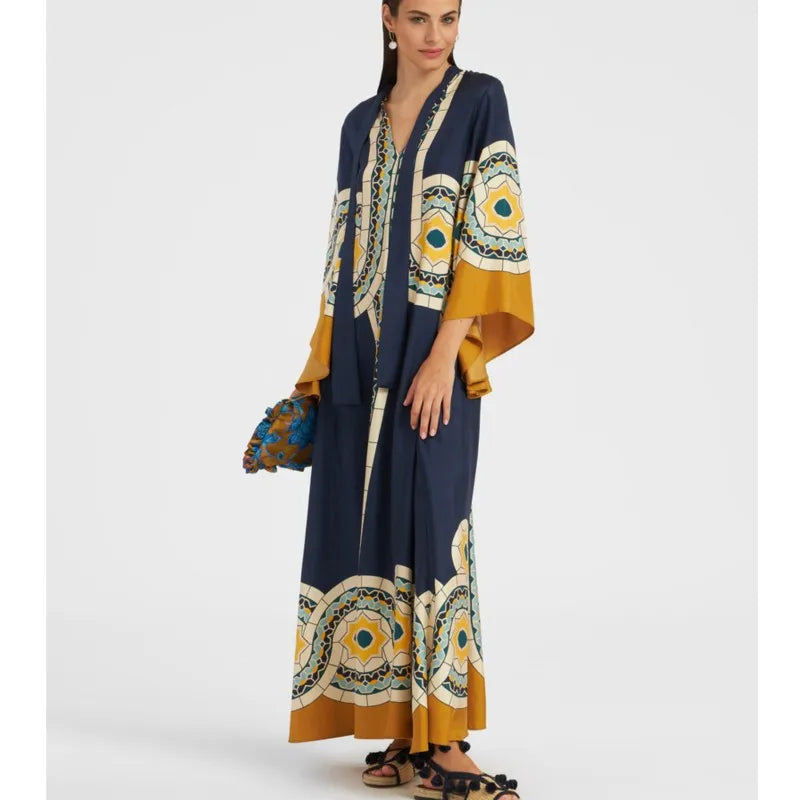 Sculpted Elegance Floral Maxi Dress