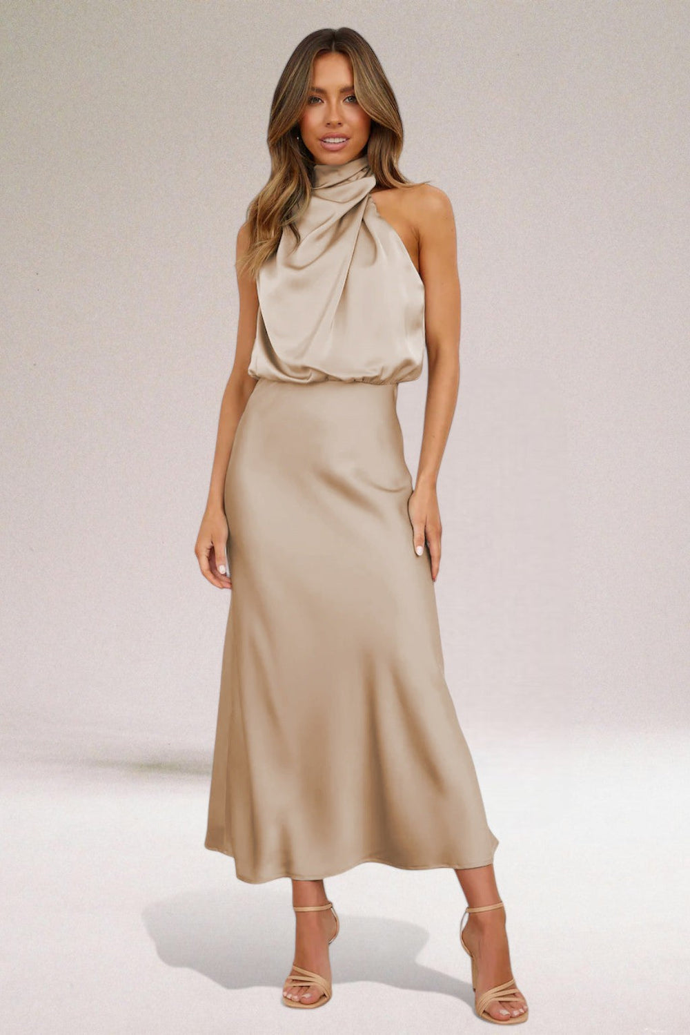 Flavia Satin Dress