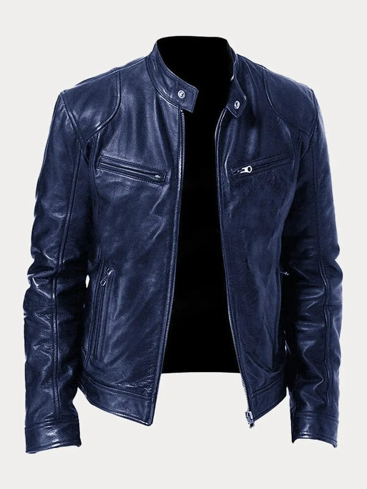 Thorian Loose Fit Relaxed Faux Leather Outerwear Jacket