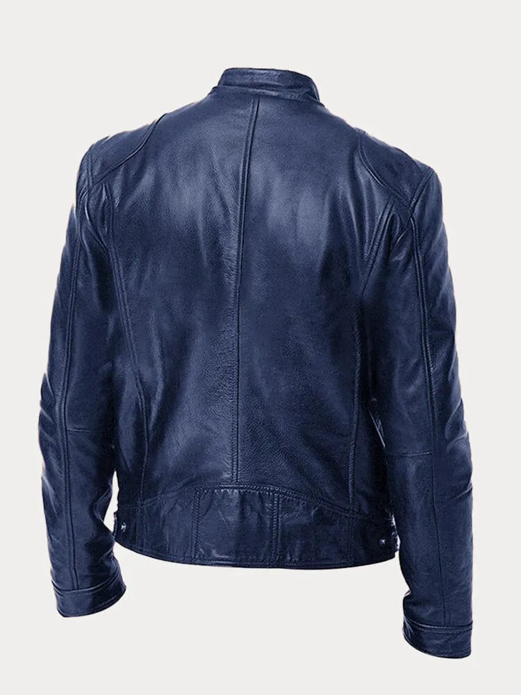 Thorian Loose Fit Relaxed Faux Leather Outerwear Jacket
