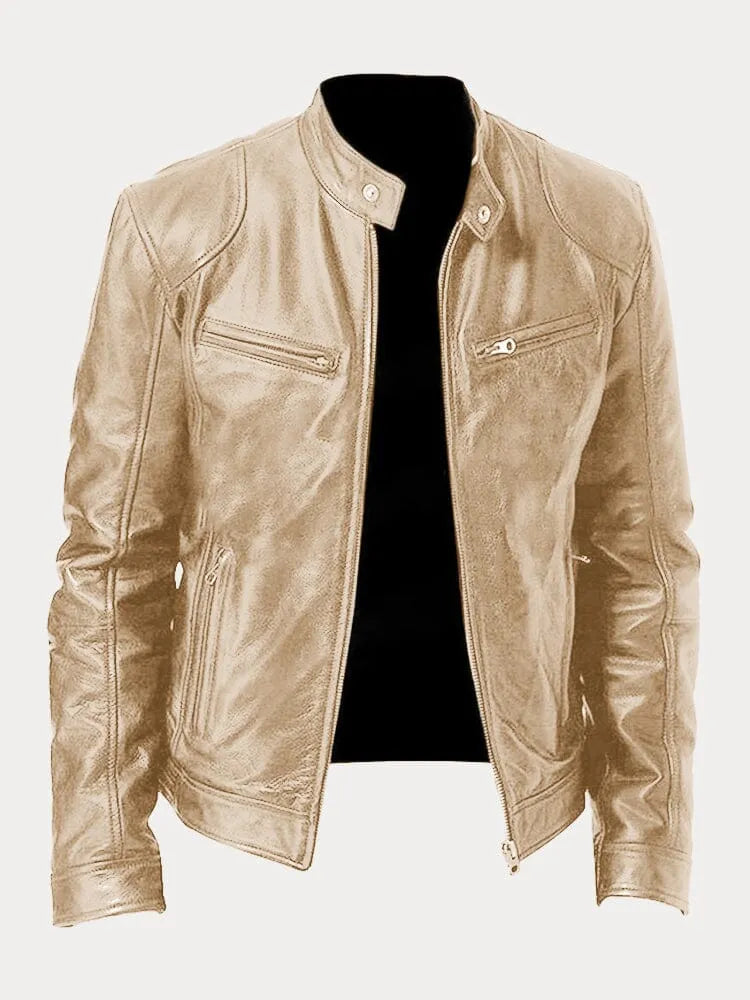 Thorian Loose Fit Relaxed Faux Leather Outerwear Jacket