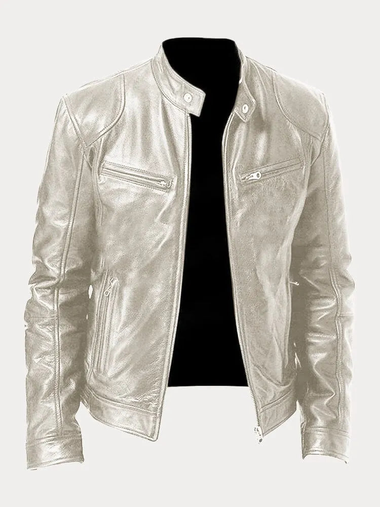 Thorian Loose Fit Relaxed Faux Leather Outerwear Jacket