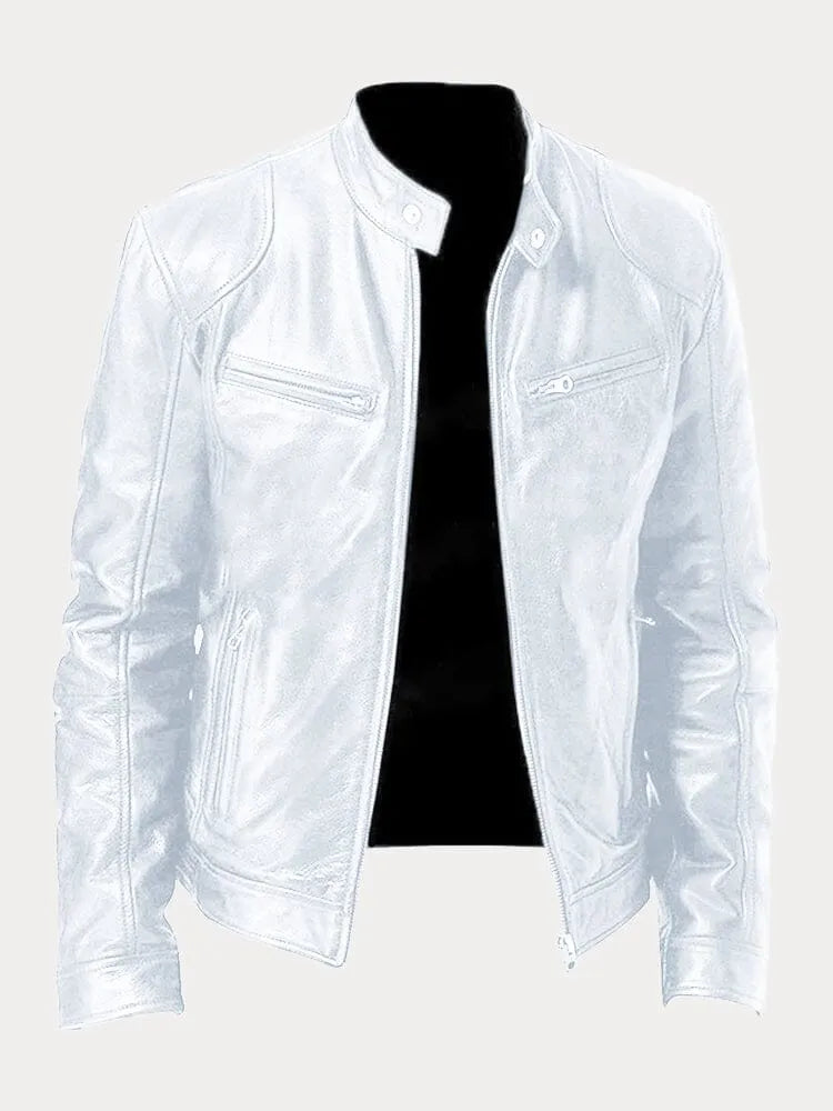 Thorian Loose Fit Relaxed Faux Leather Outerwear Jacket