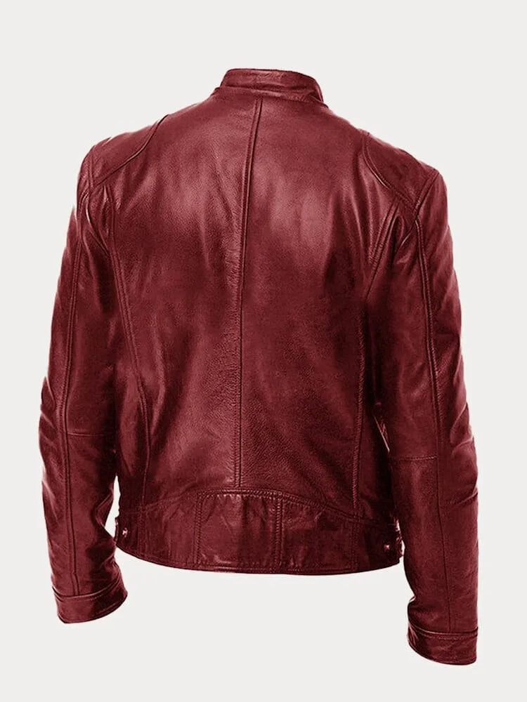 Thorian Loose Fit Relaxed Faux Leather Outerwear Jacket