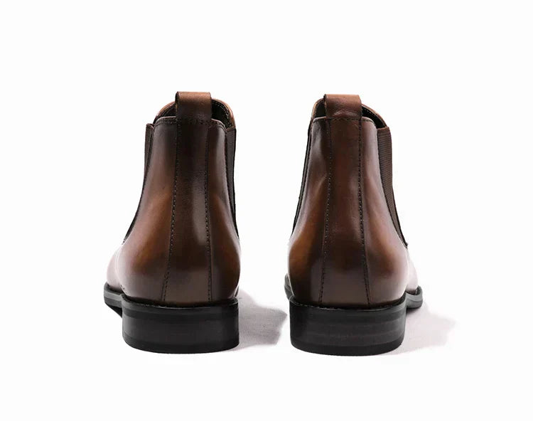 Carlo Premium Faux Leather Cushion Insole Chelsea Boots
