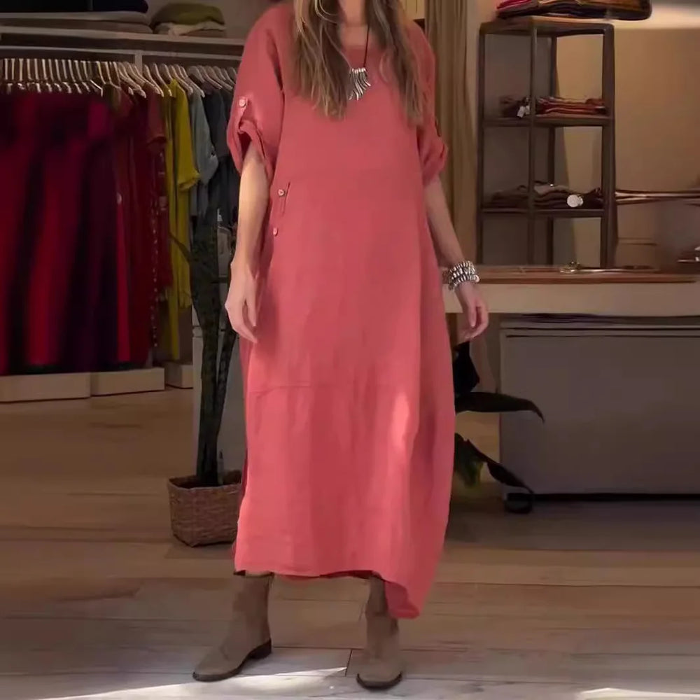 Sélena Button-Front Casual Dress