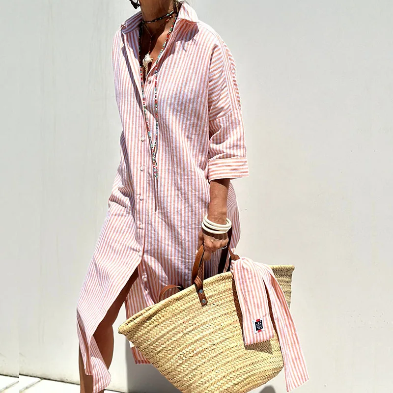 Colbie Casual Button-Down Shirt Dress
