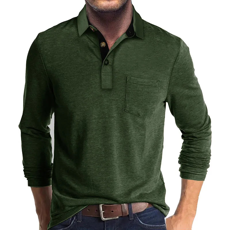 Diedrich Classic Monochrome Long Sleeve Dress Shirt