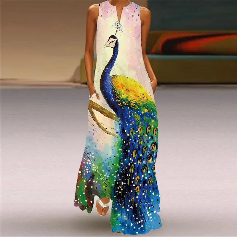 Aurelia Butterfly Floral A-Line Dress