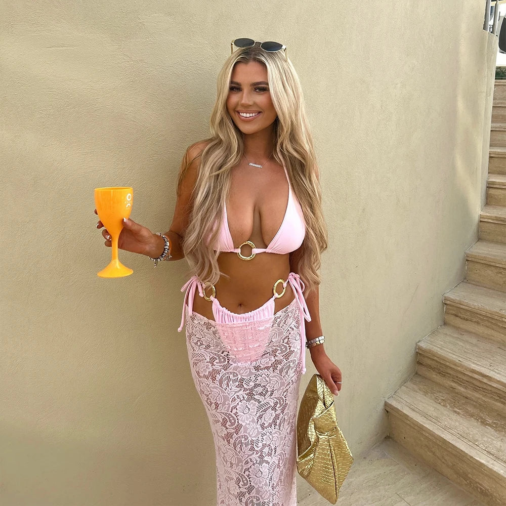 Celestia Long Dress Bikini Set Sommer