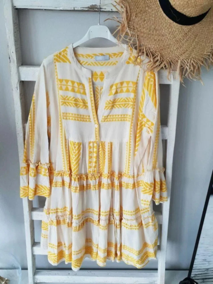 Azaria V-Neck Print