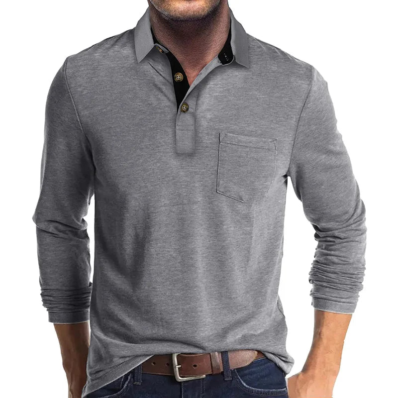 Diedrich Classic Monochrome Long Sleeve Dress Shirt