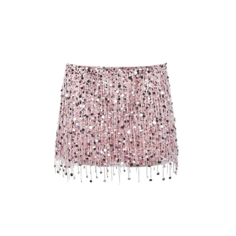 Leilani Beaded Fringe Two-Piece Set