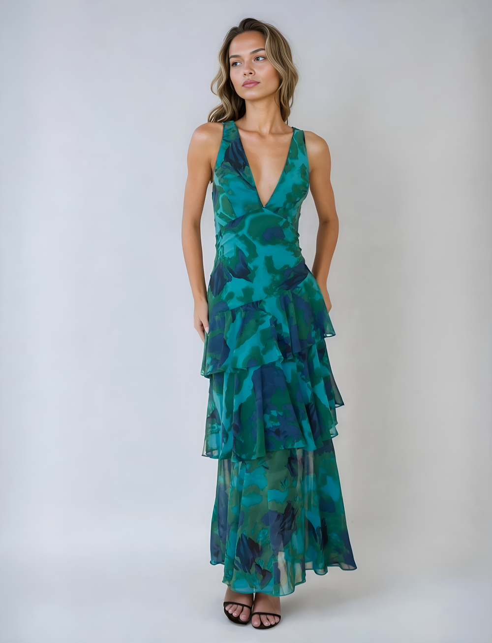 Cleo Flowing Evening Dress