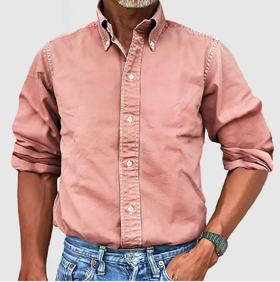 Carl Classic Cotton Button-Up Shirt for Everyday Wear
