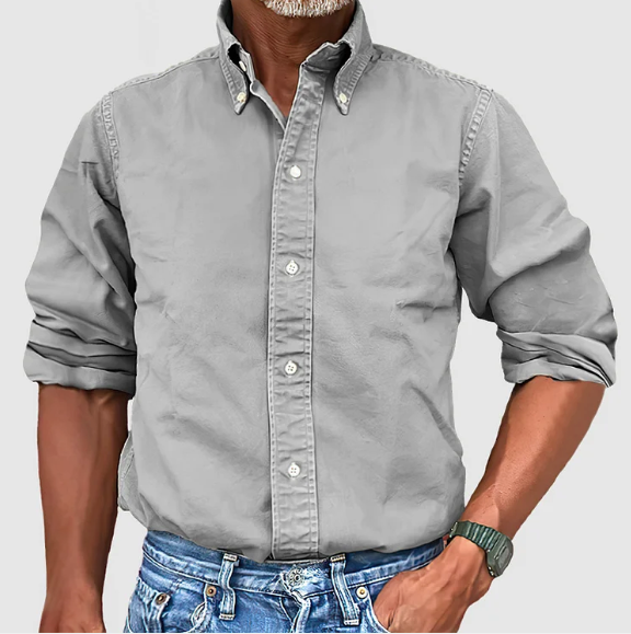 Carl Classic Cotton Button-Up Shirt for Everyday Wear