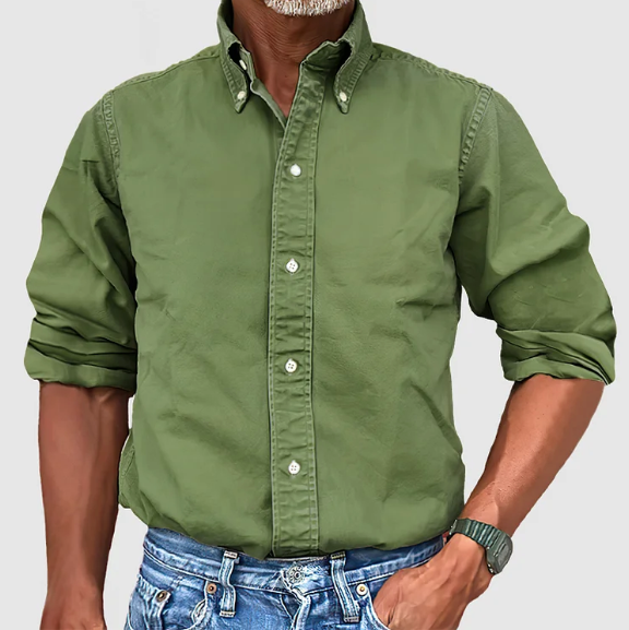 Carl Classic Cotton Button-Up Shirt for Everyday Wear